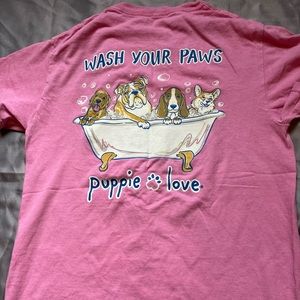 Short sleeve puppie love t shirt